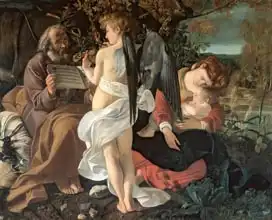 Caravaggio, M.: Odpočinek při exodu z Egypta