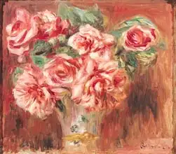 Renoir, Auguste: Roses in a Vase