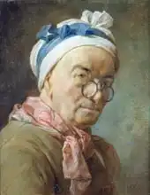 Chardin, Jean-Siméon: Self Portrait with Spectacles