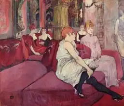 Toulouse-Lautrec, H.: In the Salon at the Rue des Moulins