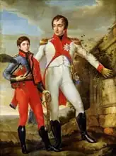 Wicar, Jean Baptiste Joseph: Louis Bonaparte (1778-1846) King of Holland and Louis Napoleon (1804-31) Crown Prince of Holland