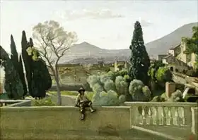 Corot, J. B. Camille: Gardens of the Villa d Este, Tivoli