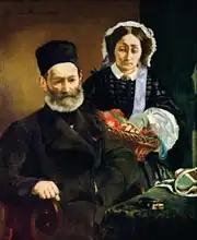 Manet, Edouard: Portrait of Monsieur and Madame Auguste Manet