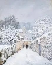 Sisley, Alfred: Snow at Louveciennes
