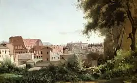 Corot, J. B. Camille: View of the Colosseum from the Farnese Gardens