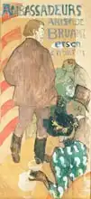 Toulouse-Lautrec, H.: Ambassadeurs, Aristide Bruant et his Cabaret