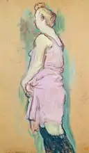 Toulouse-Lautrec, H.: Femme de maison blonde, a study for the painting Rue des Moulins, la Visite