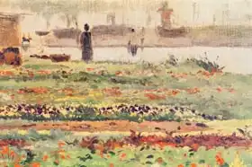 Sisley, Alfred: Garden at the Water Edge