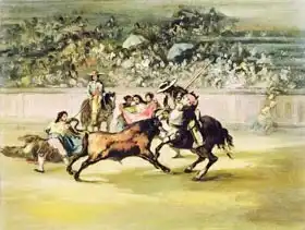 Goya, Francisco: Courageous Randon fighting a Bull
