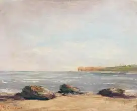Courbet, Gustave: Beach at Etretat