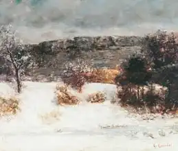 Courbet, Gustave: Snowy Landscape