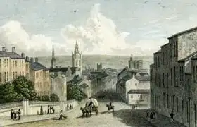 Westall, William: Newcastle from Westgate Hill, engraved by Edward Finden