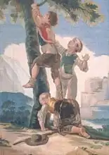Goya, Francisco: Boys Climbing a Tree