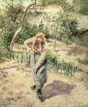 Pissarro, Camille: Woman Digging in an Orchard