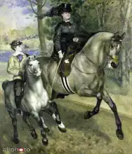 Renoir, Auguste: Jezdkyně v Bois de Boulogne