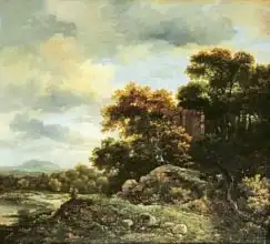 Ruisdael, Jacob: Landscape with Wooded Hillock