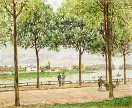 Sisley, Alfred: Les Promenade des Marronniers, St Cloud