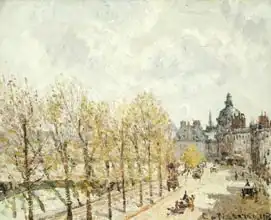 Pissarro, Camille: Malaquais Quay in the Morning, Sunny Weather