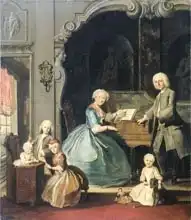 Troost, Cornelis: Family Group near a Harpsichord