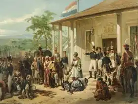 Pieneman, Nicholas: Arrest of Diepo Negoro by Lieutenant-General Baron De Kock