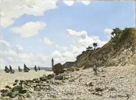 Monet, Claude: Beach at Honfleur