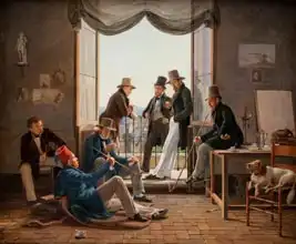 Hansen, Constantin: Group of Danish Artists in Rome
