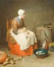 Chardin, Jean-Siméon: Kitchen Maid