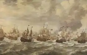 Velde, Willem van de: Episode from the Four Days Naval Battle of June 1666