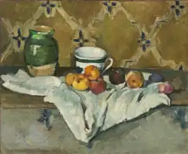 Cézanne, Paul: Still Life with Jar, Cup, and Apples