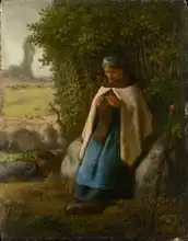 Millet, J. F.: Shepherdess Seated on a Rock