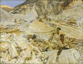 Sargent, John Singer: Bringing Down Marble from the Quarries to Carrara
