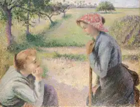 Pissarro, Camille: Two Young Peasant Women
