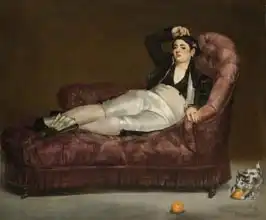 Manet, Edouard: Reclining Young Woman in Spanish Costume