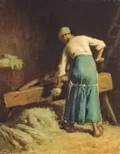 Millet, J. F.: Breaking Flax