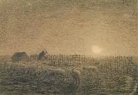 Millet, J. F.: Shepherd at the Fold by Moonlight