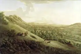 Lambert, George: View of Boxhill, Surrey, with Dorking in the Distance