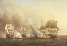 Scott, Samuel: Action Off the Cape of Good Hope, March 9th