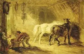 Ward, James: Interior of a Stable