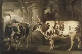 Ward, James: Portraits of two extraordinary oxen, the property of the Earl of Powis