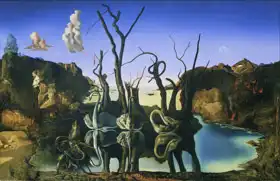 Dalí, Salvador: Labutě odrážející se ve vodě jako sloni